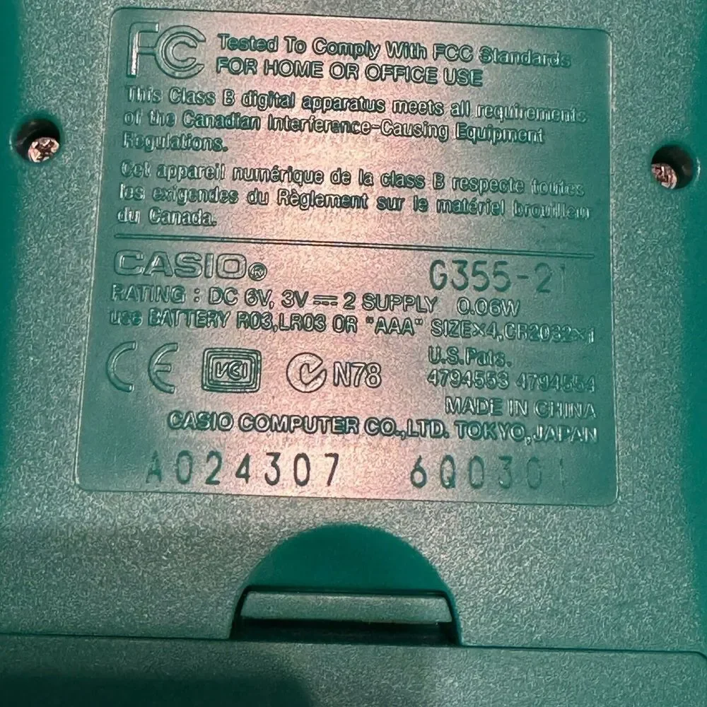 Casio fx-9750G Plus Graphing‎ Calculator Scientific Aqua Green Case Cover EUC
